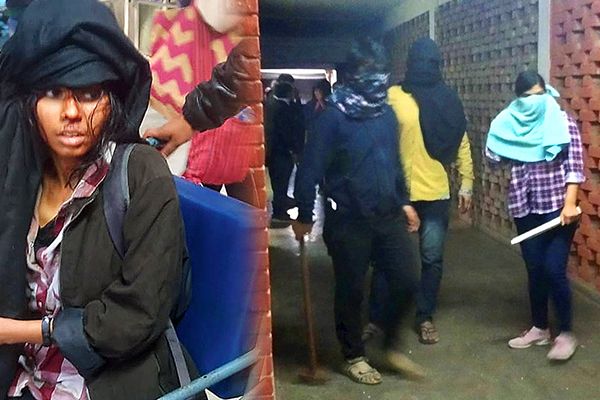 Masked Miscreants Attack JNU Students