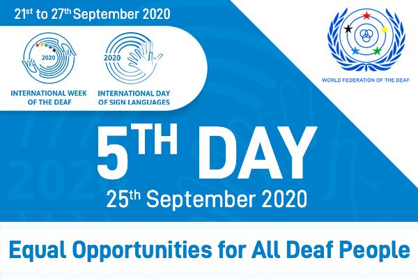 Equal Opportunities for All Deaf People