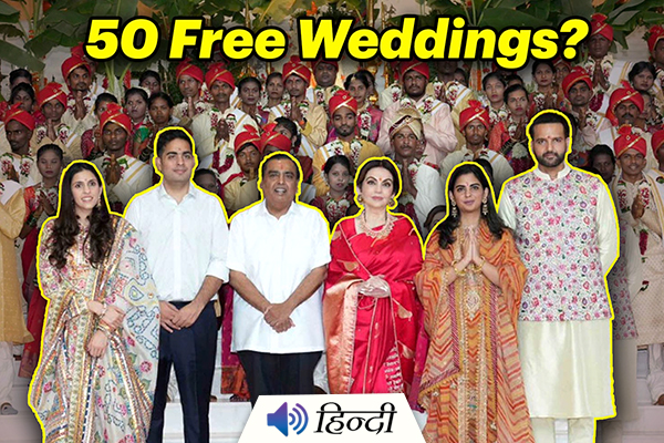 Ambanis Organise Mass Wedding for 50 Poor Couples