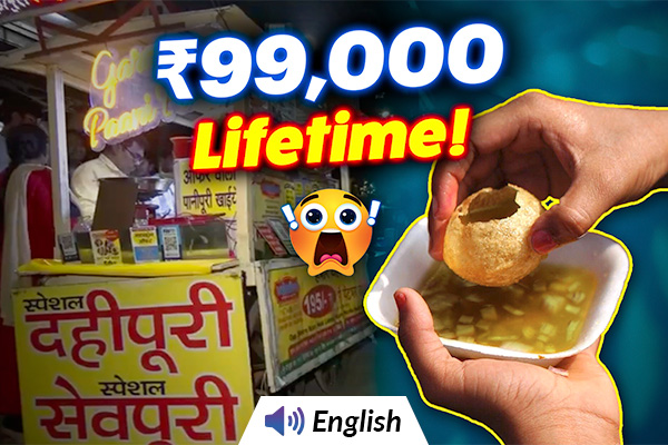 This Vendor Is Offering Unlimited Panipuri for Lifetime!