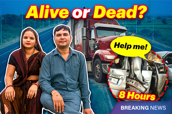 Accident on Mumbai - Delhi National Highway