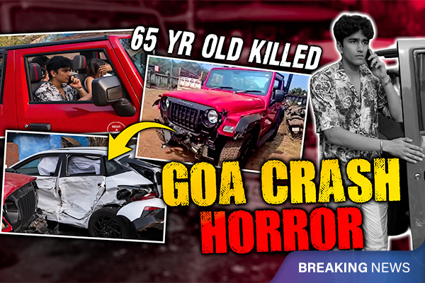Shocking Crash In Goa! Speeding Thar Kills Tourist