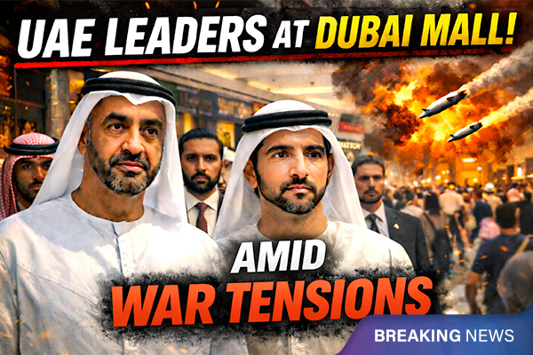 UAE Leaders Walk Through Dubai Mall During War Tensions