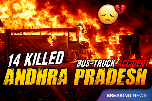 Andhra Pradesh Bus Accident Leaves Many Dead After Fire Breaks Out