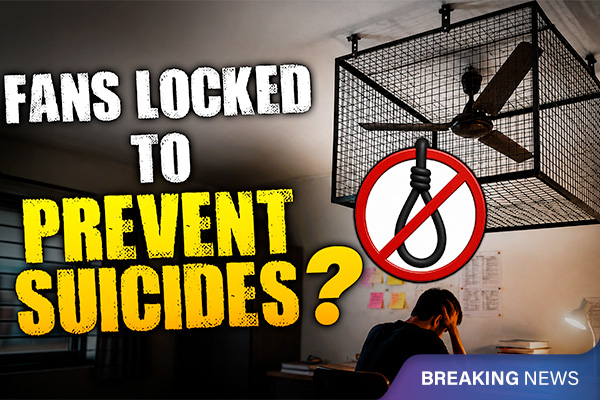 Hostels Put Metal Cages over Fans to Prevent Suicides by Students in Kota